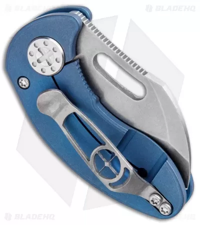 Curtiss Custom Knives Nano Frame Lock Folder Knife Blue Titanium (1.875" SW) 3 Curtiss Custom Knives Nano Frame Lock Folder Knife Blue Titanium (1.875" SW) - Image 3