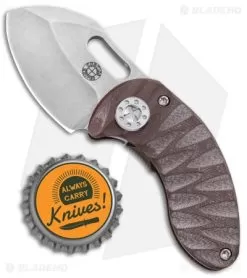 Curtiss Custom Nano Frame Lock Folder Knife Bronze Ti W/ Brown G-10 (1.875" SW) 7 Curtiss Custom Nano Frame Lock Folder Knife Bronze Ti W/ Brown G-10 (1.875" SW) -Knife Shop Curtiss Knives Nano FL Folder Bronze Brown G 10 SW BHQ 93075 jr bottlecap