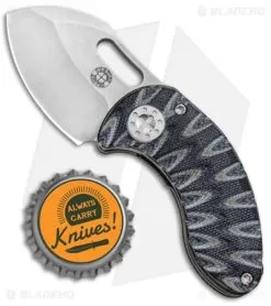 Curtiss Custom Knives Nano Liner Lock Folder Knife Ti Black/Gray G10 (1.875" SW) -Knife Shop Curtiss Knives Nano LL Ti Black Gray G 10 SW BHQ 11214 jr bottlecap