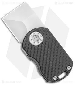 Curtiss Custom Knives ODT Frame Lock Knife Carbon Fiber/Titanium (1" Stonewash)
