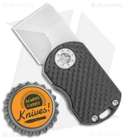 Curtiss Custom Knives ODT Frame Lock Knife Carbon Fiber/Titanium (1" Stonewash) -Knife Shop Curtiss Knives ODT FL CF Ti SW BHQ 100424 jr bottlecap