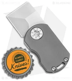 Curtiss Custom Knives ODT Frame Lock Knife Stonewash Titanium (1" Stonewash) -Knife Shop Curtiss Knives ODT FL SW Ti Plain SW BHQ 100423 jr bottlecap