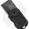 Curtiss Custom ODT Frame Lock Knife Jigged Black Titanium (1" Black Stonewash)