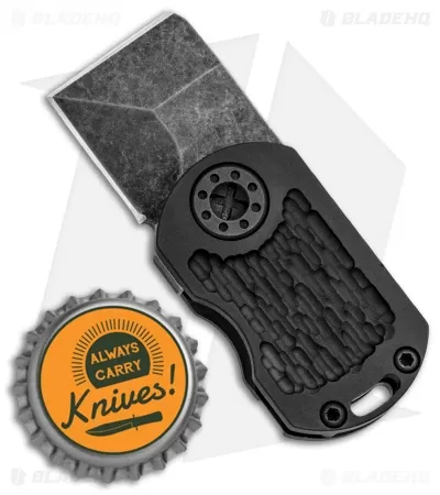 Curtiss Custom ODT Frame Lock Knife Jigged Black Titanium (1" Black Stonewash) 4 Curtiss Custom ODT Frame Lock Knife Jigged Black Titanium (1" Black Stonewash) - Image 4