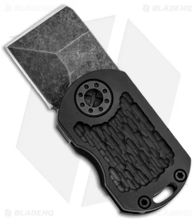 Curtiss Custom ODT Frame Lock Knife Jigged Black Titanium (1" Black Stonewash) 1 Curtiss Custom ODT Frame Lock Knife Jigged Black Titanium (1" Black Stonewash)