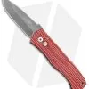 Emerson Protech CQC-7 Automatic Knife Red Grain Micarta (3.25" Acid Stonewash)