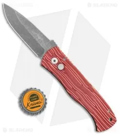 Emerson Protech CQC-7 Automatic Knife Red Grain Micarta (3.25" Acid Stonewash) -Knife Shop Emerson Protech CQC 7 Auto Red Grain Micarta Acid SW BHQ 107318 jr bottlecap