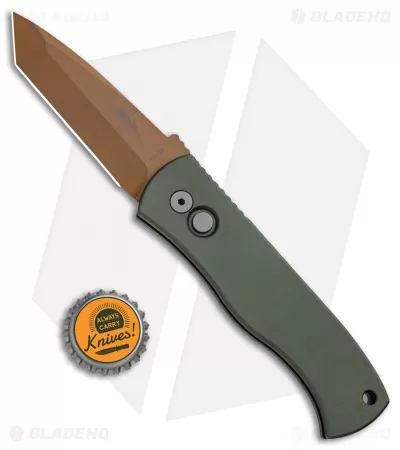 Emerson Pro-Tech CQC-7 Desert Warrior Automatic Knife OD Green (3.25" Copper) 4 Emerson Pro-Tech CQC-7 Desert Warrior Automatic Knife OD Green (3.25" Copper) - Image 4