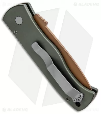 Emerson Pro-Tech CQC-7 Desert Warrior Automatic Knife OD Green (3.25" Copper) 3 Emerson Pro-Tech CQC-7 Desert Warrior Automatic Knife OD Green (3.25" Copper) - Image 3