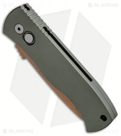 Emerson Pro-Tech CQC-7 Desert Warrior Automatic Knife OD Green (3.25" Copper) 2 Emerson Pro-Tech CQC-7 Desert Warrior Automatic Knife OD Green (3.25" Copper) - Image 2
