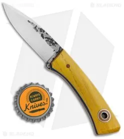Fiddleback Forge Babyboot Compact Fixed Blade Knife Osage Wood (2.5" Satin) -Knife Shop Fiddle Forge Babyboot Compact Osage Wood Satin BHQ 91815 jr bottlecap