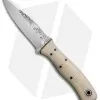 Fiddleback Forge ASP Fixed Blade Knife Oatmeal Burlap (3.75" Satin)