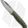 Fiddleback Forge Arete Fixed Blade Knife Evergreen Burlap (3.875" Satin)