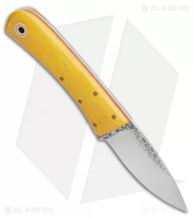 Fiddleback Forge Bushcraft Tasker Fixed Blade Knife Osage Wood (3.5" Satin) 2 Fiddleback Forge Bushcraft Tasker Fixed Blade Knife Osage Wood (3.5" Satin) - Image 2