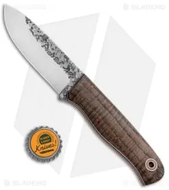 Fiddleback Forge Bushcrafter Fixed Blade Knife Curly Ash (3.88" Satin) -Knife Shop Fiddleback Forge Bushcrafter Curly Ash Satin BHQ 91812 jr bottlecap