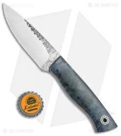 Fiddleback Forge Bushfinger Fixed Blade Knife Blue Dyed Maple Burl (4" Satin) 5 Fiddleback Forge Bushfinger Fixed Blade Knife Blue Dyed Maple Burl (4" Satin) -Knife Shop Fiddleback Forge Bushfinger Blue Dyed Maple Burl BHQ 68638 jr bottlecap