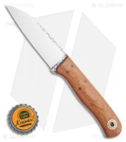 Fiddleback Forge Bushraptor Fixed Blade Knife Natural Micarta (3.5" Satin) -Knife Shop Fiddleback Forge Bushraptor Knife Natural Canvas Red Liners 3.5 Satin BHQ 121795 LS Bottlecap