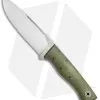 Fiddleback Forge Duke Fixed Blade Knife Evergreen Burlap (5.5" Satin)