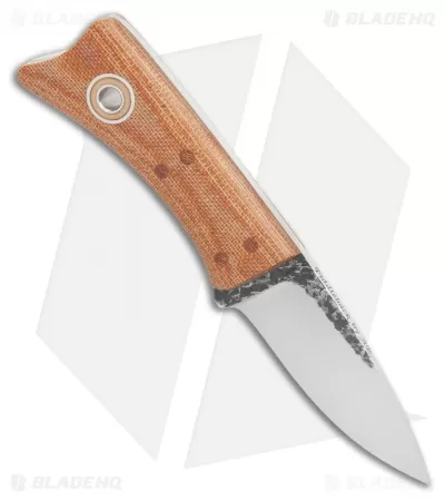 Fiddleback Forge Geisha Fixed Blade Knife Natural Micarta (2.3" Satin) 2 Fiddleback Forge Geisha Fixed Blade Knife Natural Micarta (2.3" Satin) - Image 2