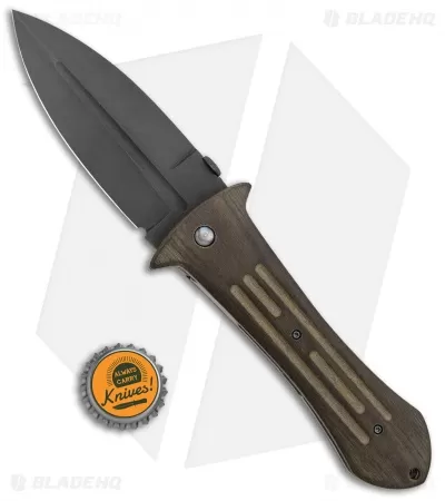 Gedraitis Knives Custom Pocket Smatchet Liner Lock Knife OD Green Micarta 4 Gedraitis Knives Custom Pocket Smatchet Liner Lock Knife OD Green Micarta - Image 4