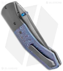 Gedraitis Knives Knook Liner Lock Folder Moku-Ti/Zirc (3.25" Damascus) -Knife Shop Gedraitis Knives Knook LL Moku Ti Zirc Damascus BHQ 99369 jr side