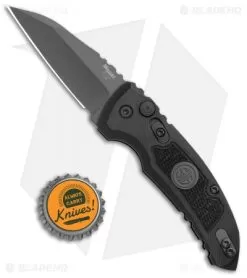 Hogue Knives A01 Microswitch Auto Knife Sig Medallion Wharncliffe (2.6" Black) 7 Hogue Knives A01 Microswitch Auto Knife Sig Medallion Wharncliffe (2.6" Black) -Knife Shop Hogue A01 Microswitch Wharncliffe Black Sig Medallion Black 16102 BHQ 100450 jr bottlecap
