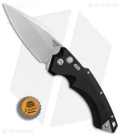 Hogue Knives EX-A05 Spear Point Automatic Knife Black (4" Stonewash) 34510 -Knife Shop Hogue Auto Black Spear Point plain BHQ 80665 er bottlecap