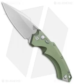 Hogue Knives EX-A05 Spear Point Automatic Knife OD Green (4" Stonewash) 34511