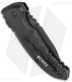 Hogue Knives A01 Microswitch Wharncliffe Automatic Knife Black (2.6" Black) -Knife Shop Hogue Knives A01 Microswitch Wharncliffe Auto Black Black BHQ 78914 jr side