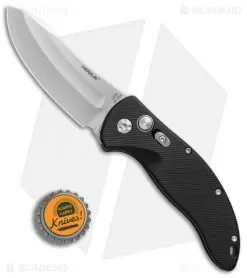 Hogue Knives EX-A04 Upswept Automatic Knife Matte Black (3.5" Tumbled) -Knife Shop Hogue Knives EX A04 Upswept matte black tumbled BHQ 72287 er bottlecap