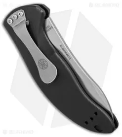 Hogue Knives EX-A04 Upswept Automatic Knife Matte Black (3.5" Tumbled) -Knife Shop Hogue Knives EX A04 Upswept matte black tumbled BHQ 72287 er side
