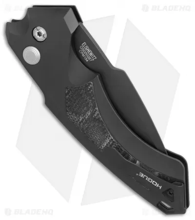 Hogue Knives EX-A05 Spear Point Automatic Knife Black G-Mascus (4" Black) 3 Hogue Knives EX-A05 Spear Point Automatic Knife Black G-Mascus (4" Black) - Image 3