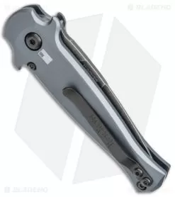 Kershaw Launch 12 Mini Stiletto Automatic Knife Gray/CF (2.5" Black Stonewash) 6 Kershaw Launch 12 Mini Stiletto Automatic Knife Gray/CF (2.5" Black Stonewash) -Knife Shop Kershaw 12 Launch 12 Mini Stiletto Auto Gray CF Black SW BHQ 147367 jr side