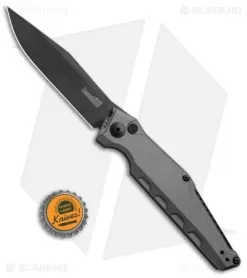 Kershaw Galyean Launch 7 Automatic Knife Gray (3.75" Black) 7900GRYBLK -Knife Shop Kershaw Galyean Launch 7 Gray Black 7900GRYBLK BHQ 52153 jr bottlecap