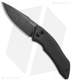 Kershaw Launch 1 Automatic Knife Gray Aluminum (3.4" Blackwash) 7100GRYBW