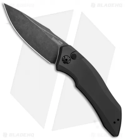 Kershaw Launch 1 Automatic Knife Gray Aluminum (3.4" Blackwash) 7100GRYBW 1 Kershaw Launch 1 Automatic Knife Gray Aluminum (3.4" Blackwash) 7100GRYBW