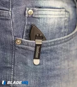 Kershaw Launch 1 Automatic Knife Blue Aluminum (3.4" BlackWash) 7100BLUBW -Knife Shop Kershaw Launch 1 Automatic Knife Black Aluminum BlackWash 7100BW BHQ 27374 kp in pocket web 2