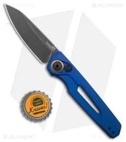 Kershaw Launch 11 Automatic Knife Blue Aluminum (2.75" Blackwash) 7550BLU -Knife Shop Kershaw Launch 11 Auto Blue Aluminum Blackwash BHQ 178234 jr bottlecap