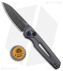 Kershaw Launch 11 Automatic Knife Gray Aluminum (2.75" Blackwash) 7550GRY 7 Kershaw Launch 11 Automatic Knife Gray Aluminum (2.75" Blackwash) 7550GRY -Knife Shop Kershaw Launch 11 Auto Gray Aluminum Blackwash BHQ 178232 jr bottlecap