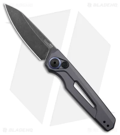 Kershaw Launch 11 Automatic Knife Gray Aluminum (2.75" Blackwash) 7550GRY 1 Kershaw Launch 11 Automatic Knife Gray Aluminum (2.75" Blackwash) 7550GRY