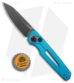 Kershaw Launch 11 Automatic Knife Teal Aluminum (2.75" Blackwash) 7550TEAL -Knife Shop Kershaw Launch 11 Auto Teal Aluminum Blackwash BHQ 178233 jr bottlecap