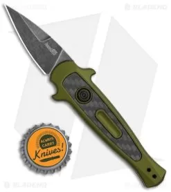 Kershaw Launch 12 CA Legal Stiletto Automatic Knife OD Green (1.9" Black SW) -Knife Shop Kershaw Launch 12 Call Legal Stiletto Auto OD Green KER7130OLBW BHQ 114625 jr bottlecap