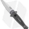 Kershaw Launch 12 Mini Stiletto Automatic Knife Gray/CF (2.5" Stonewash) 7125GRY
