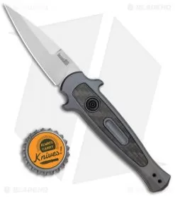 Kershaw Launch 12 Mini Stiletto Automatic Knife Gray/CF (2.5" Stonewash) 7125GRY 7 Kershaw Launch 12 Mini Stiletto Automatic Knife Gray/CF (2.5" Stonewash) 7125GRY -Knife Shop Kershaw Launch 12 Mini Stiletto Auto Gray CF SW KER7125GRY BHQ 114043 jr bottlecap