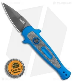 Kershaw Launch 12 CA Legal Mini Stiletto Automatic Knife Blue (1.9" Black) -Knife Shop Kershaw Launch 12 Mini Stiletto Automatic Knife Blue 2.5 Black 7130BLUBLK BHQ 117930 LS Bottlecap