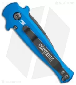 Kershaw Launch 12 CA Legal Mini Stiletto Automatic Knife Blue (1.9" Black) -Knife Shop Kershaw Launch 12 Mini Stiletto Automatic Knife Blue 2.5 Black 7130BLUBLK BHQ 117930 LS Side