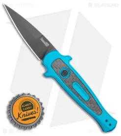 Kershaw Launch 12 Mini Stiletto Automatic Knife Teal (2.5" Black) -Knife Shop Kershaw Launch 12 Mini Stiletto Automatic Knife Teal 2.5 Black KER7125TEALBLK BHQ 116323 LS Bottlecap