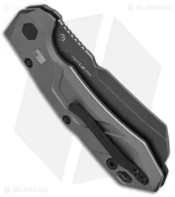 Kershaw Launch 14 Automatic Knife Cleaver Gray Al (3.4" Black SW) 7850 -Knife Shop Kershaw Launch 14 Auto Cleaver BlackWash 7850 BHQ 139777 jr side