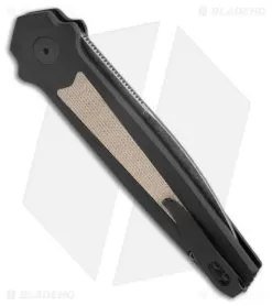 Kershaw Launch 15 MagnaCut Automatic Knife Aluminum/Micarta (3.8" Black SW) 7950 -Knife Shop Kershaw Launch 15 Knife Black Micarta BW BHQ 178514 jr side