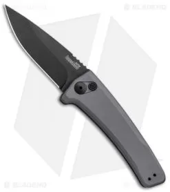 Kershaw Launch 3 Automatic Knife Gray Aluminum (3.4" Black) 7300GRYBLK